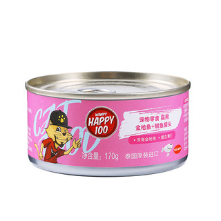 Wanpy 顽皮 Happy100系列 金枪鱼鲷鱼 猫罐头 170g*24罐
