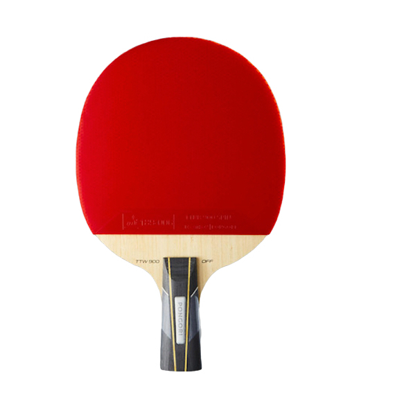 DECATHLON 迪卡侬 TTR960SPIN 乒乓球拍 8373086 红色 直拍 单拍