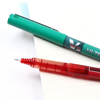 PILOT 百乐 BX-V5 拔帽中性笔 红色 0.5mm 单支装