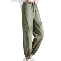 TONLION 唐狮 女士休闲长裤 625420093432A 无绒款 青葱绿 S