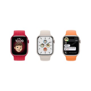 Apple 苹果 Watch Series 7 智能手表 45mm GPS+蜂窝网络款 铝金属表壳（血氧）