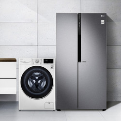 LG 乐金 新品冰洗套装 628升对开门冰箱+10.5KG变频滚筒洗衣机 S630DS11B+FLX10N4W