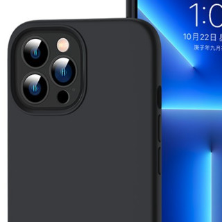 Greyes 观悦 iPhone 13 Pro Max 液态硅胶手机壳 经典黑