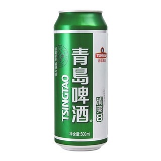 TSINGTAO 青岛啤酒 清爽8度 500ml*24听