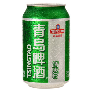 TSINGTAO 青岛啤酒 清爽8度 330ml*24听