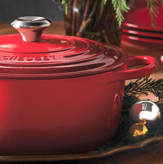 LE CREUSET 酷彩 汤锅(24cm、4.2L、铸铁、红色）