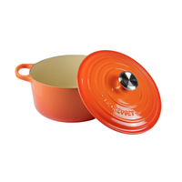 LE CREUSET 酷彩 汤锅(24cm、4.2L、铸铁、桔色)