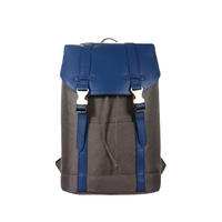 JIWU 苏宁极物 男士双肩包 蓝色