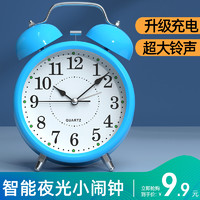 昕昕 闹钟学生用起床神器2021新款床头小闹铃儿童钟男孩女孩夜光大音量