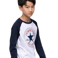 CONVERSE 匡威 8684002-001 男童T恤 纯白色-星标 S码 140cm