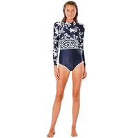 RIP CURL Tiki Tide 女子冲浪比基尼连体泳衣 WLY2WW 白/黑