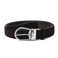 MONTBLANC 万宝龙 男士牛皮针扣腰带 118442 棕色