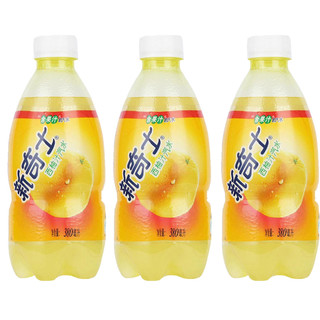 sunkist 新奇士 汽水组合装 4口味 380ml*4瓶（红石榴汁味+西柚汁味+柠檬青柠汁味+黑加仑子汁味）