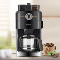 PHILIPS 飞利浦 咖啡机家用全自动双豆槽自动磨豆预约功能咖啡壶HD7762/00