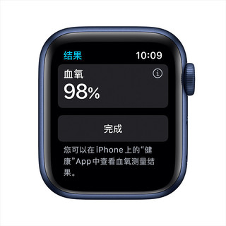 Apple 苹果 Apple Watch Series 6 智能手表 40mm GPS+蜂窝网络 蓝色铝金属表壳 深海军蓝色运动型表带 (血氧、GPS、扬声器)