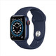 Apple 苹果 Watch Series 6智能手表 GPS 蜂窝款 40毫米蓝色铝金属表壳 深海军蓝色运动型表带 M06Q3CH/A