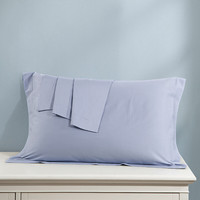 heswee 韩香家纺 全棉枕套 浅兰 48*74cm 一对装