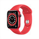 Apple 苹果 Watch Series 6智能手表 GPS+蜂窝款 44毫米红色铝金属表壳 红色运动型表带 M09C3CH/A