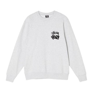 Stüssy 男士圆领卫衣 1914721H 花灰色 S