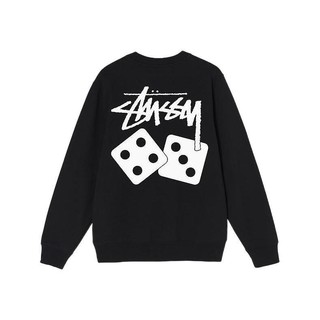 Stüssy 男士圆领卫衣 1914721H 黑色 XL