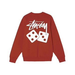 Stüssy 男士圆领卫衣 1914721H 红棕色 S