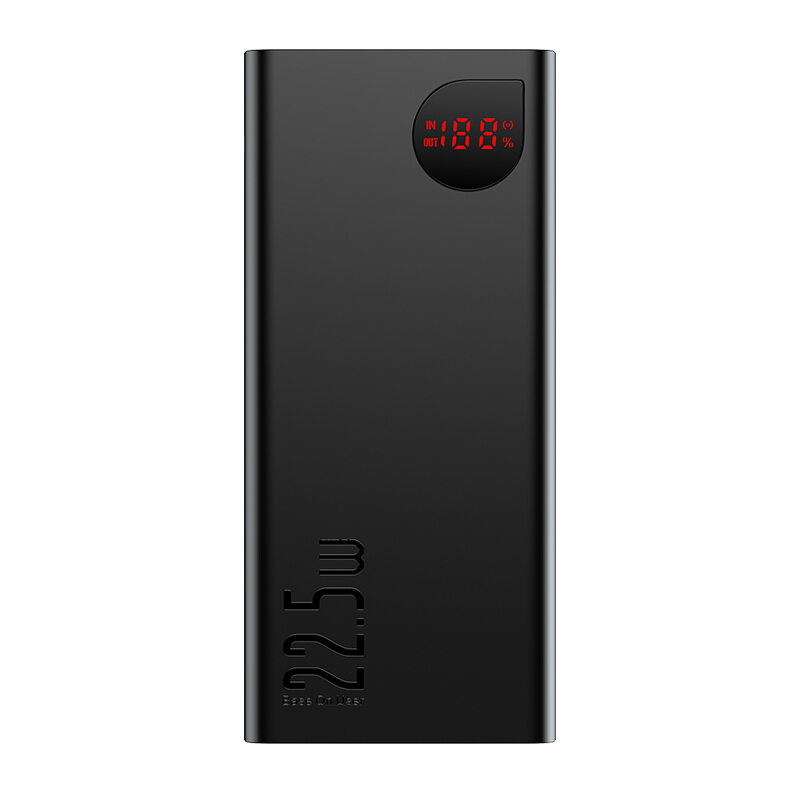 BASEUS 倍思 PPADM1OS 移动电源 黑色 10000mAh Type-C/Lightning/Micro-B 22.5W 双向快充