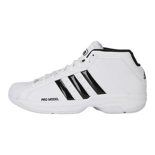 adidas 阿迪达斯 Pro Model 2g 男子篮球鞋 FW4344 白/黑 48