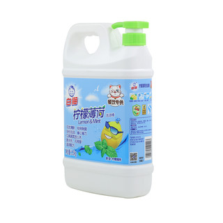 White Cat 白猫 柠檬薄荷洗洁精 1.5kg*6瓶