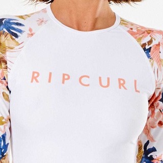RIP CURL Drifter系列 Sunset Waves 女子冲浪长袖T恤 WLU5AW 白色