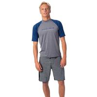 RIP CURL Shockwave 男子冲浪T恤 WLY7NM 灰色/蓝色