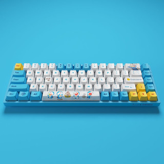Akko 艾酷 3060 V2 哆啦A梦 68键 蓝牙双模机械键盘 蓝白色 AKKO深海蓝轴 RGB