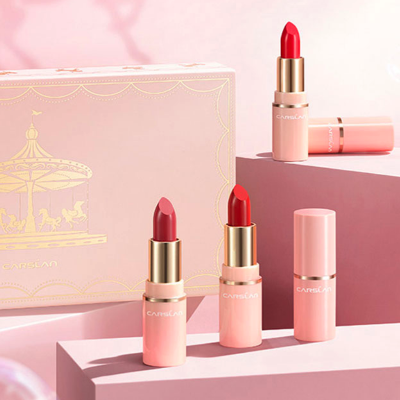 carslan 卡姿兰 粉悦木马礼盒轻雾感口红女套装唇膏滋润