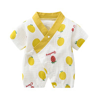modomoma 绉纱系列 HY210119C 婴儿短袖印花和服