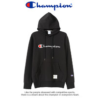 Champion 冠军秋冬季潮牌ins刺绣Logo宽松带帽情侣装男女士运动卫衣