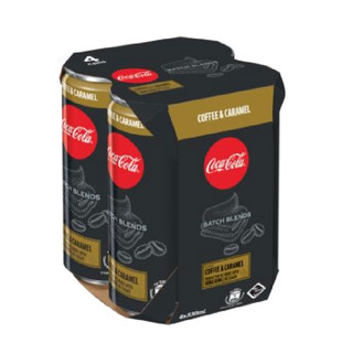 周三购食惠、限江苏：Coca-Cola 可口可乐 咖啡焦糖味 摩登罐 330ml*4罐