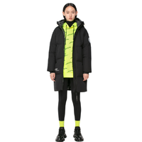 BOSIDENG 波司登 女士中长款羽绒服 B00143068 黑色 170/92A