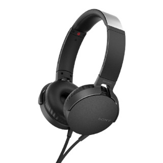 SONY 索尼 MDR-XB550AP 耳罩式头戴式有线耳机 黑色 3.5mm