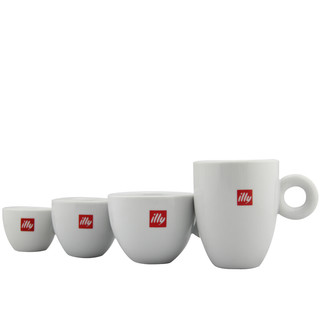 illy咖啡杯 illy标准陶瓷咖啡杯意式浓缩咖啡杯卡布奇诺马克杯 拿铁咖啡杯