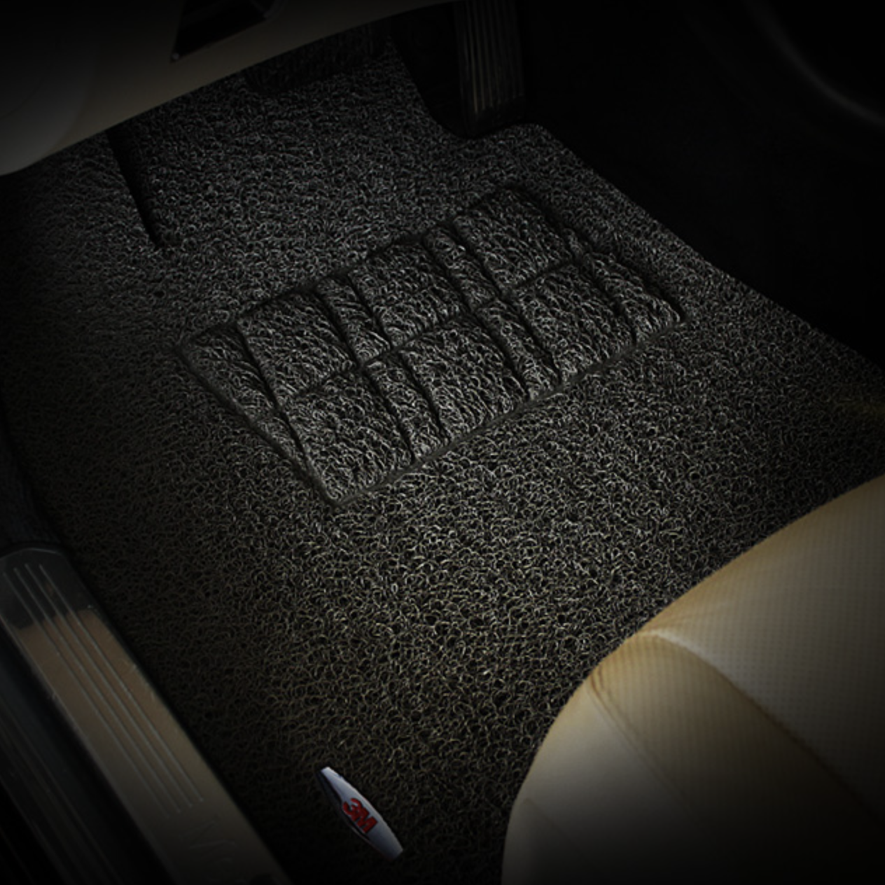 3M 车用脚垫 丝圈 灰色