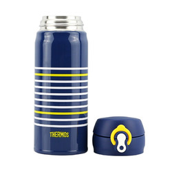 THERMOS 膳魔师 JNL-402NV-Y 保温杯 400ml 黄白线