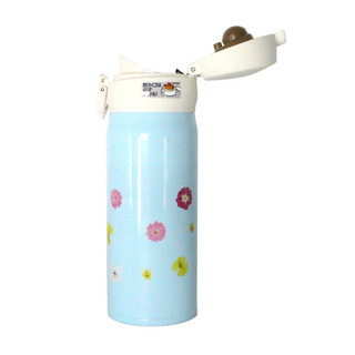 THERMOS 膳魔师 JNL-402-PB 保温杯 400ml 浅蓝色小花