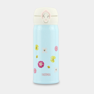 THERMOS 膳魔师 JNL-402-PB 保温杯 400ml 浅蓝色小花