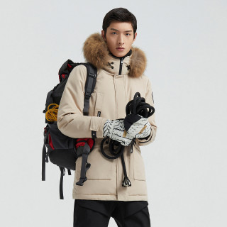 波司登鹅绒毛领极寒羽绒服男抗寒冬季外套b00142307  185/100a 大地