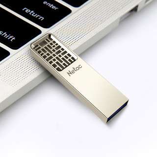 Netac 朗科 U327 USB3.0 U盘 银色 64GB USB