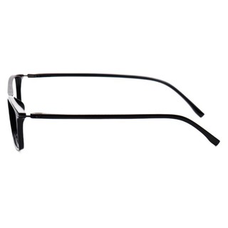 目匠 TR-170 时尚砂黑TR眼镜框+1.61折射率 非球面灰变镜片