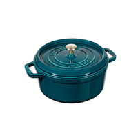 staub 珐宝 炖锅(22cm、2.6L、铸铁、马略尔深海蓝)