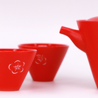 苏州博物馆 梅花喜神谱快客杯 一壶三杯 旅行套装