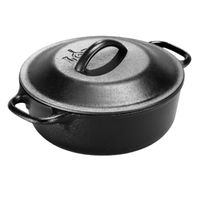 LODGE 洛极 L2SP3 汤锅(21cm、1.9L、铸铁)
