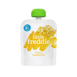 LittleFreddie 小皮 进口超市 小皮LittleFreddie甜玉米泥70g/袋 欧洲原装进口6月+宝宝辅食泥零食吸吸袋