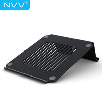 NVV 笔记本支架电脑支架散热器 护颈椎电脑显示器桌增高置物架 NP-1商务黑